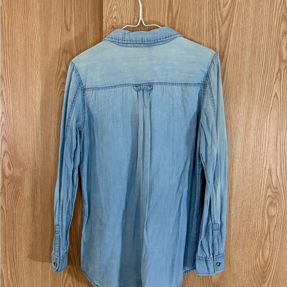 Abound Light Blue Boyfriend Button Down Cotton Shirt - Picture 2 of 5